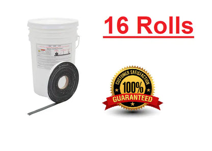 Bucket of rolls with a 100% guaranteed badge