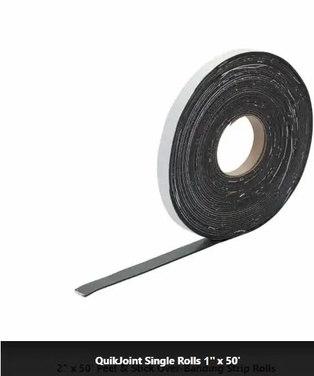 Roll of black over-banding strip 